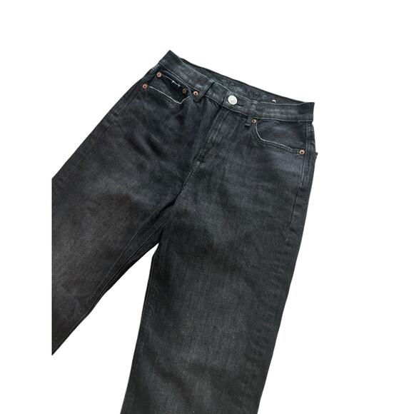 AMERICAN EAGLE BLACK WASH 90'S BOYFRIEND JEANS SIZE 2 NWOT - Picture 2 of 7